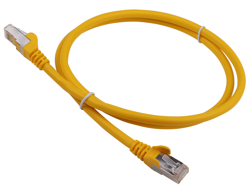 Патч-корд LANMASTER LSZH SFTP кат.6A, 5.0 м, желтый Патч-корд LANMASTER LSZH SFTP кат.6A, 5.0 м, желтый