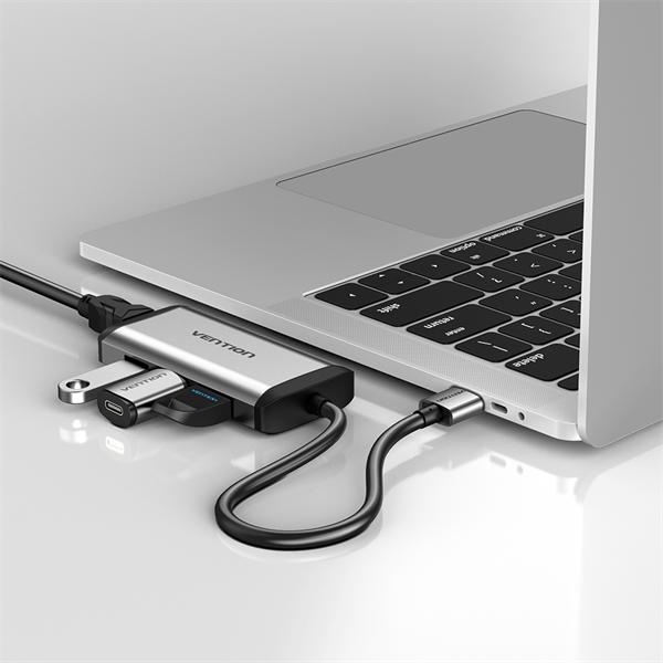 Порт-репликатор Vention USB 3.0 to USB3.0*3/Gigabit Ethernet Docking Station