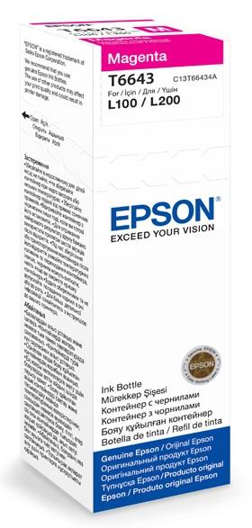  Контейнер с чернилами Epson 664 70 мл пурпурный для L1300