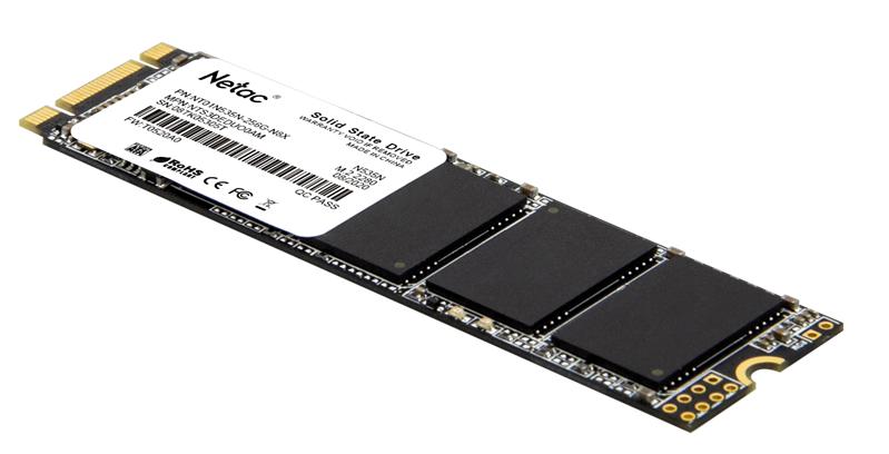 Ssd накопитель Netac SSD N535N 256GB M.2 2280 SATAIII 3D NAND, R/W up to 540/490MB/s, TBW 140TB, 3y wty