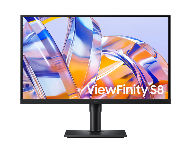 Монитор Samsung 27" ViewFinity S8 S27H804UAI IPS LED 16:9 3840x2160x60Hz 5ms 350cd 178/178 HDMI;USB hub;RJ45;Tilt; Swiv; HAS; Pivot; VESA; Black
