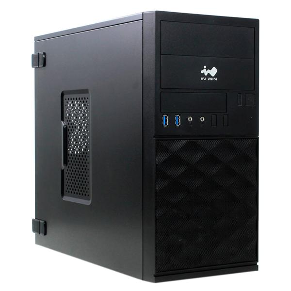 Корпус Mini Tower InWin EFS052 Black 450W RB-S450HQ7-0  U3*2 +A(HD)+ front fan holder+ Screwless mATX