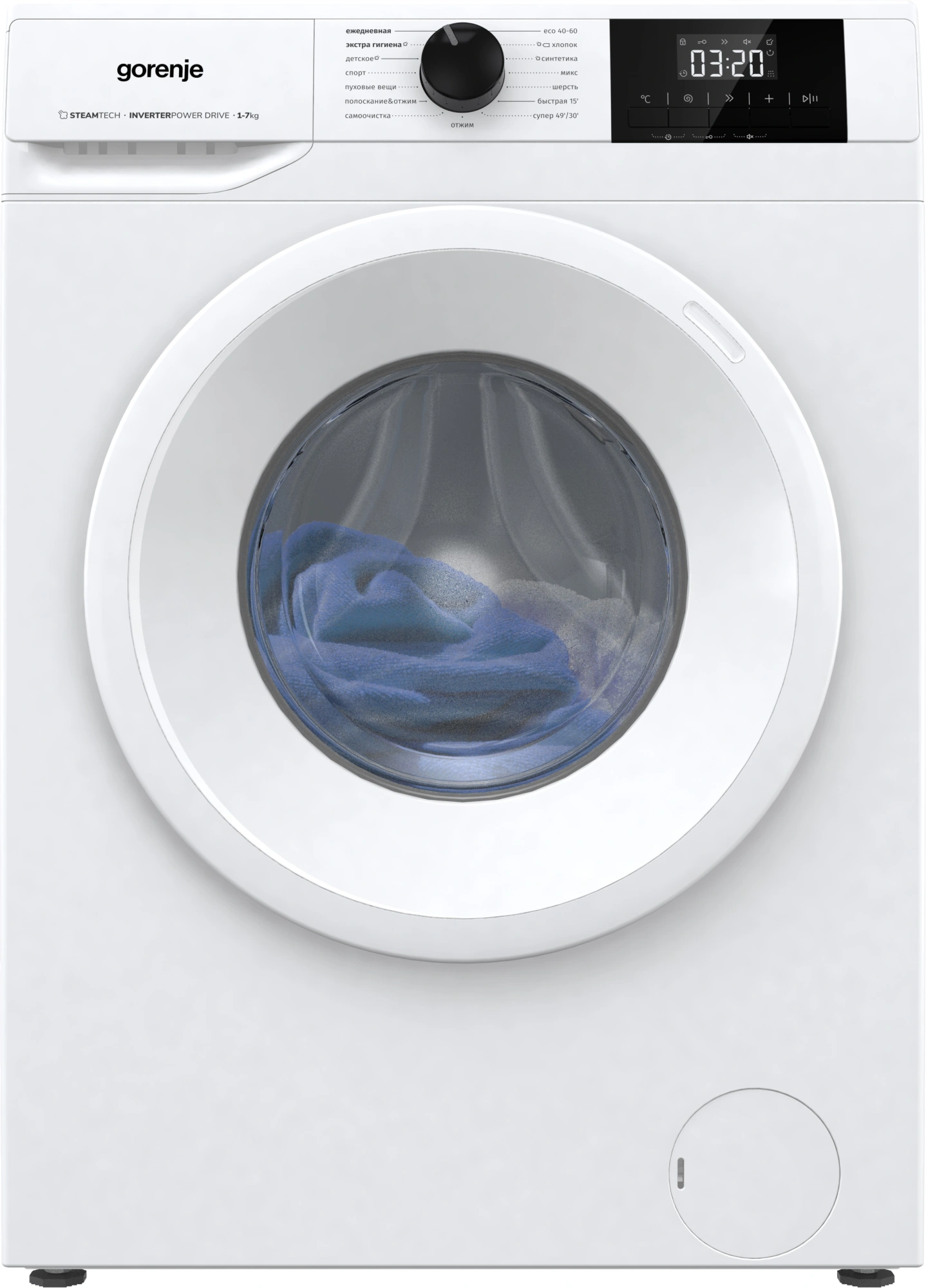 Стиральная машина Gorenje W5NGPI72SBS/C класс: A загр.фронтальная макс.:7кг белый Стиральная машина Gorenje W5NGPI72SBS/C класс: A загр.фронтальная макс.:7кг белый