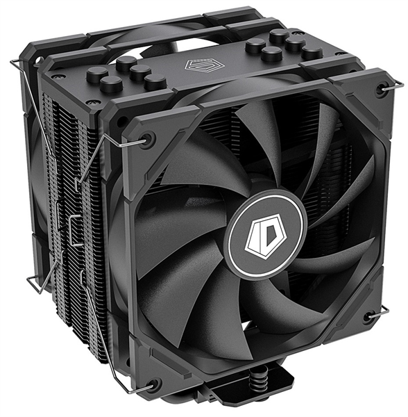 Кулер для процессора ID-COOLING SE-225-XT BLACK V2 LGA20XX/1700/1200/115X/AM5/AM4 (10шт/кор, TDP 220W, PWM, 5 тепл.трубок прямого контакта, DUAL FAN 120mm, черный) RET