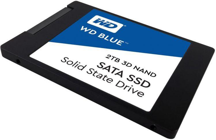 Твердотельный накопитель Western Digital SSD BLUE 2Tb SATA-III 2,5”/7мм 3D NAND WDS200T2B0A, 1 year