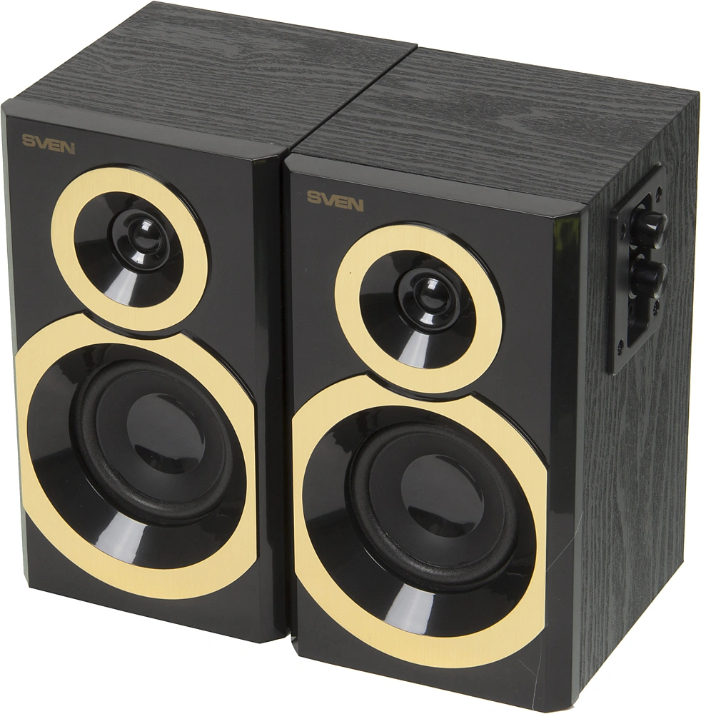 Колонки Sven SPS-619 GOLD 2.0 золотистый/черный 20Вт Колонки Sven SPS-619 GOLD 2.0 золотистый/черный 20Вт