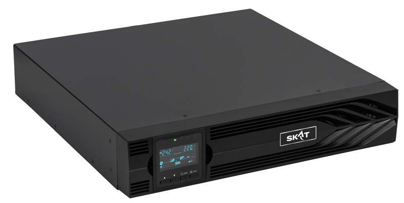 Источник бесперебойного питания (8768) SKAT-UPS 2000-RACK-ON-4X9 P3 - ИБП 2000 Вт, On-Line, синус, встр. АКБ 48В (4x9Ач), 2хSchuko Источник бесперебойного питания (8768) SKAT-UPS 2000-RACK-ON-4X9 P3 - ИБП 2000 Вт, On-Line, синус, встр. АКБ 48В (4x9Ач), 2хSchuko