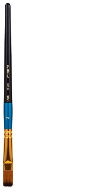 Кисть Deli EC409-14 синтетика плоск. №14 Кисть Deli EC409-14 синтетика плоск. №14