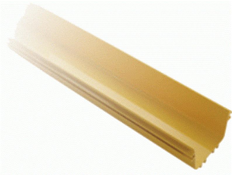  Прямая секция оптического лотка, 100x120 мм, 2 метра, желтая