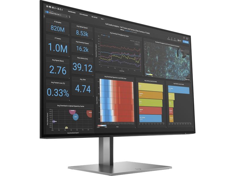 Монитор HP Z27q G3 27 Monitor 2560x1440, 16:9, IPS, 350 cd/m2, 1000:1, 5ms, 178°/178°, HDMI, USB, DisplayPort, 50/60 Hz, Height adjustable, Silver (repl. 1JS10A4) (существенное повреждение коробки)