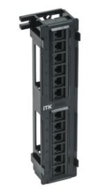  ITK Настенная патч-панель кат.6 UTP, 12 портов (IDC Dual)