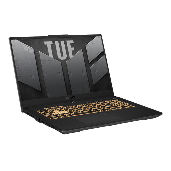 Ноутбук ASUS TUF Gaming A17 FX707ZM-KH083 I7-12700H/16Gb/1TB SSD/17.3"FHD IPS (1920x1080)AG/ GeForce RTX 3060 6Gb/WiFi/BT/Cam/Illum RGB KB/DOS/2.6Kg/Mecha Gray