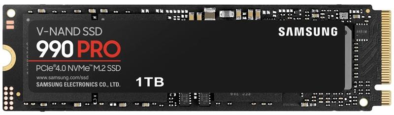 Твердотельный накопитель SSD M.2 (PCI-E NVMe) 1Tb Samsung 990 PRO (R7450/W6900MB/s) 1year