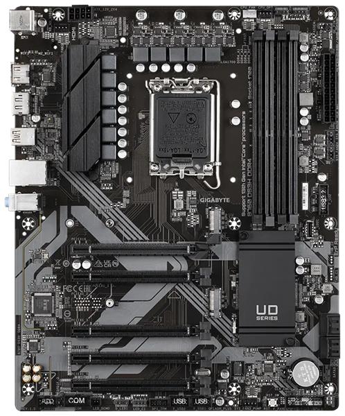 Материнская плата GIGABYTE B760 DS3H DDR4, LGA1700, B760, 4*DDR4, DP+HDMI,  4 SATA 6 Гб/с, M2, Audio, Gb LAN, USB 3.2, USB 2.0, Type-C, COM*1 port, ATX