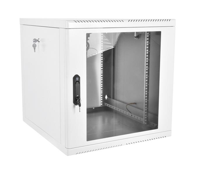  Шкаф телекоммуникационный настенный разборный 15U (600х520) дверь стекло