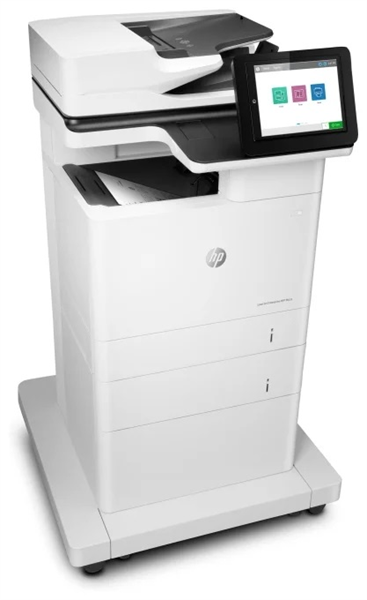 Лазерное многофункциональное устройство HP LaserJet Enterprise MFP M635fht (p/c/s/f, A4,1200dpi,61ppm,1,5Gb,HDD500GBenc,3 trays 100+2х550,ADF150,Duplex,stand,USB/GigEth,cart.10,5k in box)