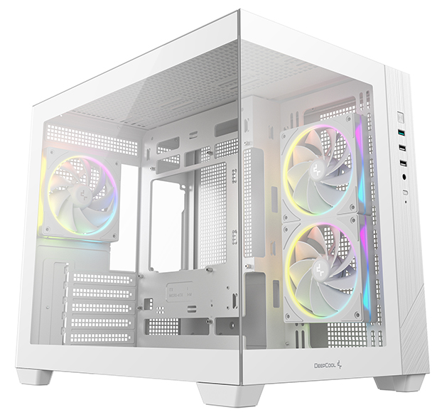 корпус Deepcool CG330 3F WH без БП, боковое окно (панорама), 3x120mm ARGB PWM вентилятора, белый, mATX (R-CG330-BKNGM3-G) корпус Deepcool CG330 3F WH без БП, боковое окно (панорама), 3x120mm ARGB PWM вентилятора, белый, mATX (R-CG330-BKNGM3-G)