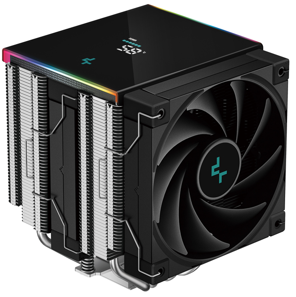Кулер для процессора DEEPCOOL AK620 DIGITAL SE LGA20XX/1700/1200/115X/AM5/AM4 (9шт/кор, TDP 260W, PWM, DUAL Fan 120mm, 6 тепл. трубок, ARGB, черный) RET (R-AK620-BKADMN-GJD)