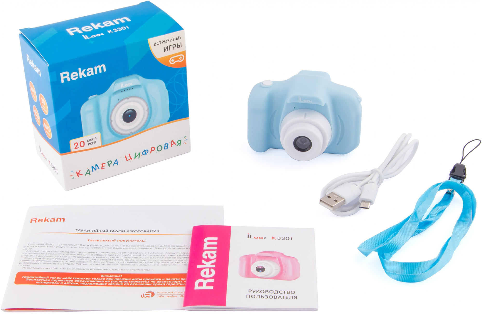 Фотоаппарат Rekam iLook K330i голубой 20Mpix 2" 720p microSDHC CMOS/Li-Ion Фотоаппарат Rekam iLook K330i голубой 20Mpix 2" 720p microSDHC CMOS/Li-Ion