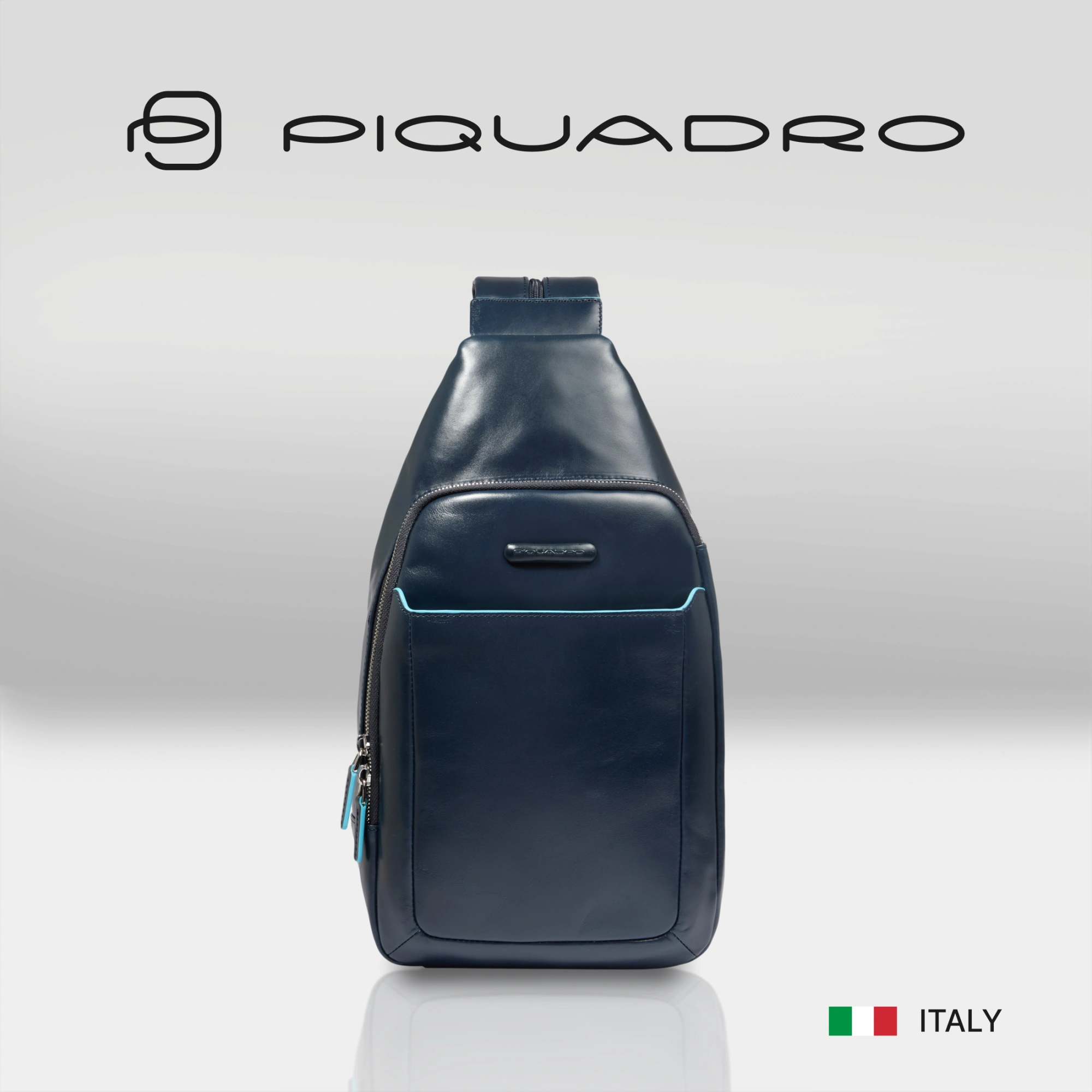 Рюкзак слинг мужской Piquadro Blue Square CA4827B2/BLU2 синий натур.кожа