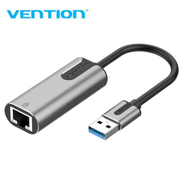 Переходник Vention USB 3.0-A to Gigabit Ethernet Adapter Gray 0.15M Aluminum Alloy Type