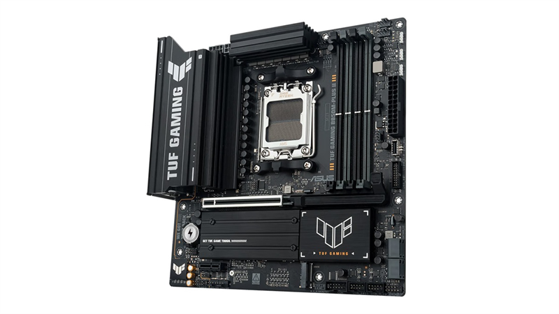 Материнская плата ASUS TUF GAMING B850M-PLUS II, AM5, B850, 4*DDR5, 4*SATA, 3*M.2, 7*USB 3.2, 4*USB 2.0, Type-C, 1*PCIx16, 1*PCIx1, DP+HDMI, mATX; 90MB1MT0-M0EAY0 Материнская плата ASUS TUF GAMING B850M-PLUS II, AM5, B850, 4*DDR5, 4*SATA, 3*M.2, 7*USB 3.2, 4*USB 2.0, Type-C, 1*PCIx16, 1*PCIx1, DP+HDMI, mATX; 90MB1MT0-M0EAY0
