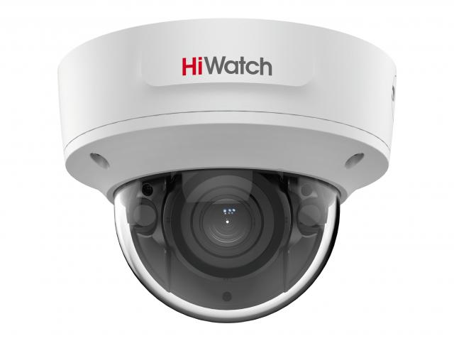  HiWatch  2Мп уличная купольная IP-камера с EXIR-подсветкой до 40м1/2.8" Progressive Scan CMOS; моторизированный вариообъектив 2.8-12мм; угол обзора 106.6-31.7°; механический ИК-фильтр; 0.005лк@F1.6;