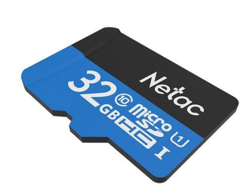 Носитель информации Netac P500 Standard 32GB MicroSDHC U1/C10 up to 90MB/s, retail pack card only