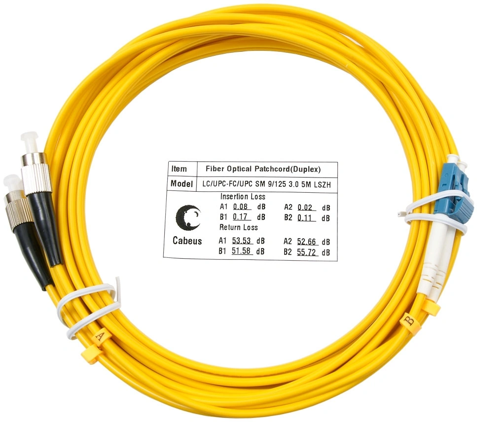 Патч-корд Cabeus FOP(D)-9-LC-FC-5M 2x9/125 OS2 LC дуплекс-FC дуплекс 5м LSZH желтый Патч-корд Cabeus FOP(D)-9-LC-FC-5M 2x9/125 OS2 LC дуплекс-FC дуплекс 5м LSZH желтый