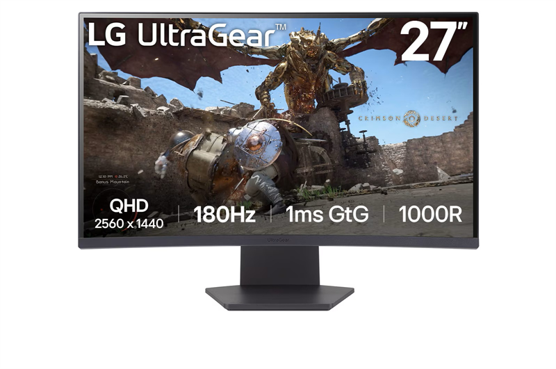 Монитор 27 " LG 27GS60QC-B, VA, 2560x1440, 1ms , 300cd, 180Hz, HDMIx2+DP, Curved 1000R black, Ex Монитор 27 " LG 27GS60QC-B, VA, 2560x1440, 1ms , 300cd, 180Hz, HDMIx2+DP, Curved 1000R black, Ex