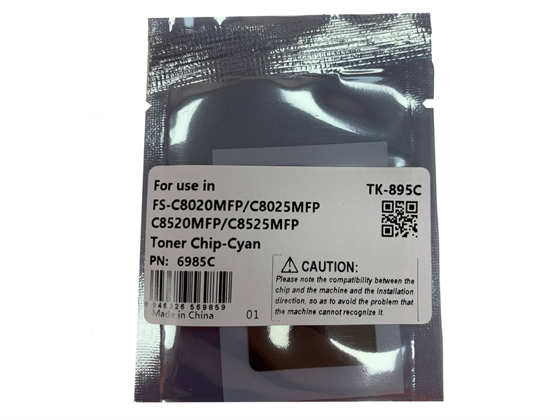 Чипы Чип картриджа TK-895 для KYOCERA FS-C8020MFP/8025MFP/8520MFP/8525MFP (CET) Cyan, 6000 стр., CET6985C