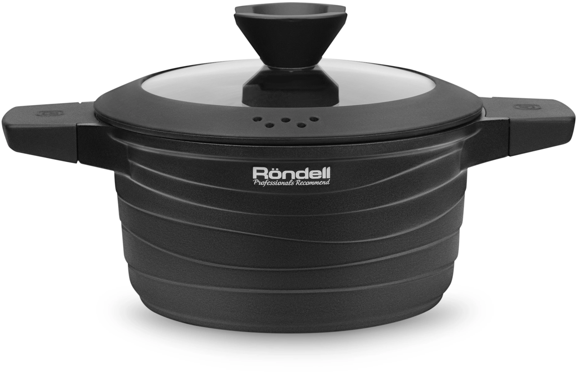 Кастрюля/ Кастрюля Rondell Walzer RDA-766 4.7л. d=24см (с крышкой) черный