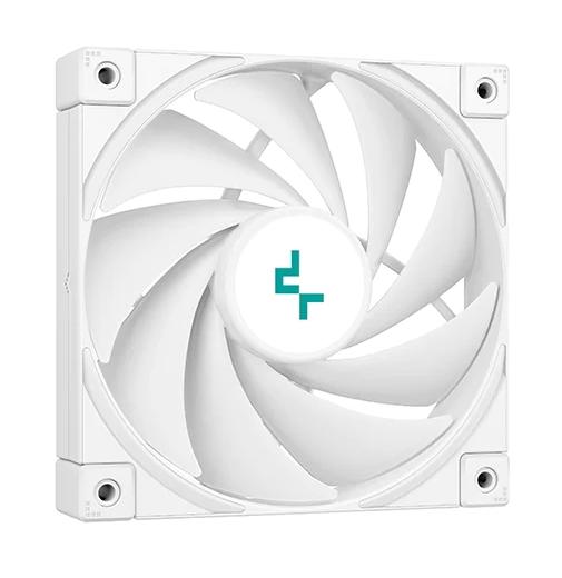 Кулер для процессора DEEPCOOL AK500 WH LGA20XX/1700/1200/115X/AM5/AM4 (9шт/кор, TDP 240W, PWM, Fan 120mm, 5 тепл. Трубок, Copper Base, белый) RET