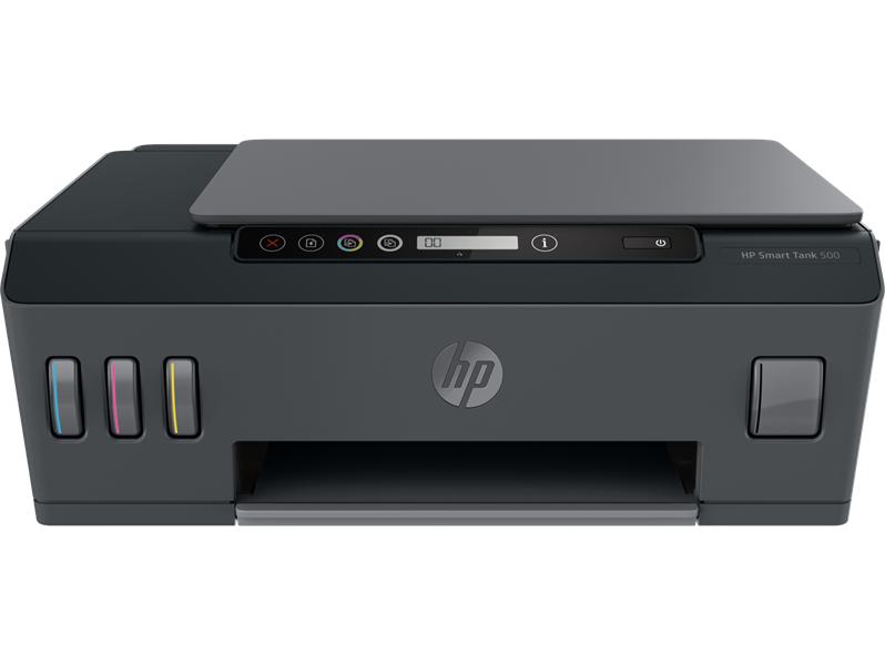 Многофункциональное устройство HP Smart Tank 500 AiO Printer  (p/c/s, A4, 4800x1200dpi, CISS, 11(5)ppm,  1tray 100, USB2.0, 1y war, cartr. B 18K & 8K CMY in box)