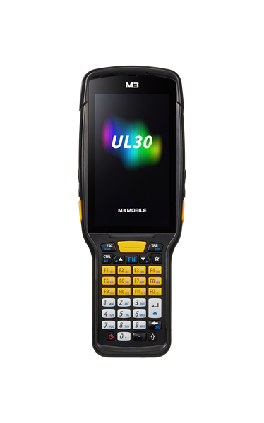 Терминал сбора данных M3 Mobile UL30W Android 14.0 GMS, HD, 802.11 a/b/g/n/ac/ax, SE5800, Rear Camera, BT5.3, NFC(HF), 8G/128G, 35K, 6700mAh Bat Bullet Proof Film, Hand Strap. Req CRDPWR
