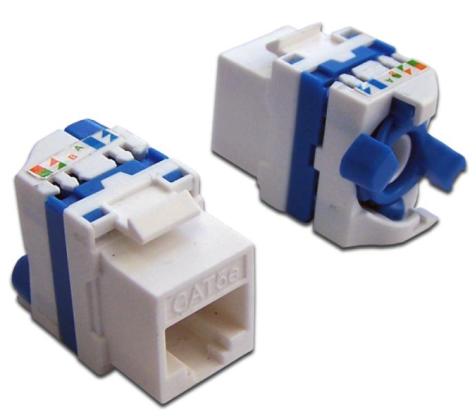  Модуль Keystone Tooless, RJ-45, кат.5E, UTP, 180 градусов, белый