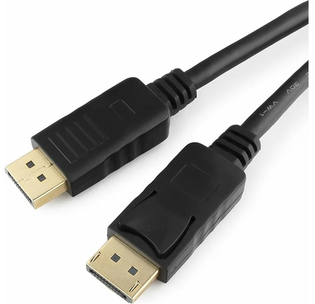 Кабель Cablexpert Кабель DisplayPort 20M/20M, v1.2, экран, 1.8м, черный, пакет
