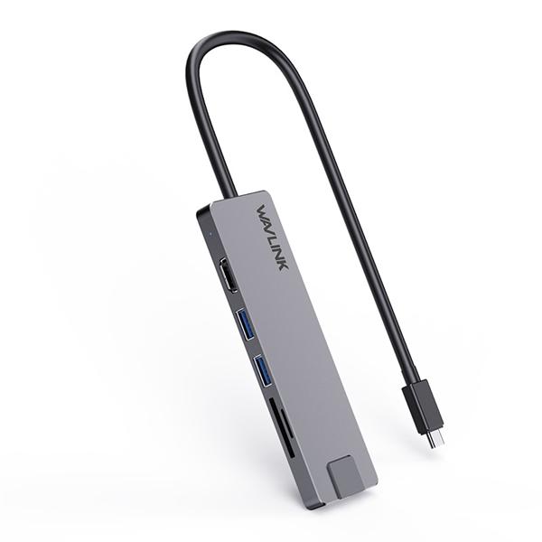 Док-станция Docking Station WAVLINK USB-C  Travel Mini/100W PowerDelivery/ 1xUSB3.0/1xUSB2.0/1xHDMI 4K 30HZ/1xGigabit LAN