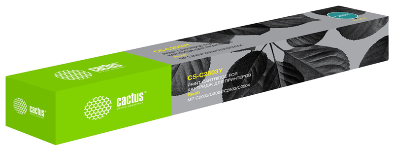 Картридж лазерный Cactus CS-C2503Y 841926 желтый (9500стр.) для Ricoh Aficio MP C2003SP/MP C2004ASP/MP C2011SP Картридж лазерный Cactus CS-C2503Y 841926 желтый (9500стр.) для Ricoh Aficio MP C2003SP/MP C2004ASP/MP C2011SP