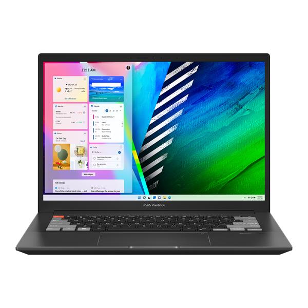 Ноутбук ASUS  Vivobook Pro 14 M7400QE-KM117 R7-5800H/16Gb/512Gb M.2 SSD/14,0 OLED WQXGA+ (2880 x 1800) 90Hz/GeForceRTX 3050Ti 4Gb/WiFi6/BT/Backlit KB/No OS/1.4Kg/Black/DIALPAD