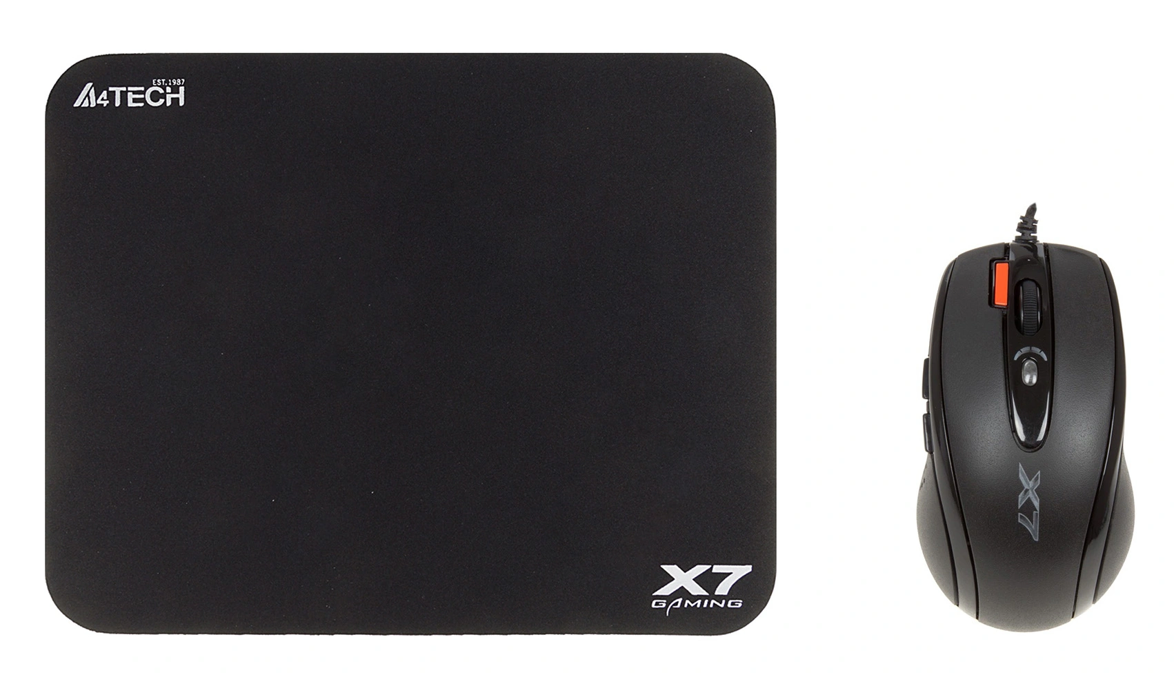 Мышь A4Tech X-7120 черный оптическая 2000dpi USB 7but (X-710BK+X7-200MP)
