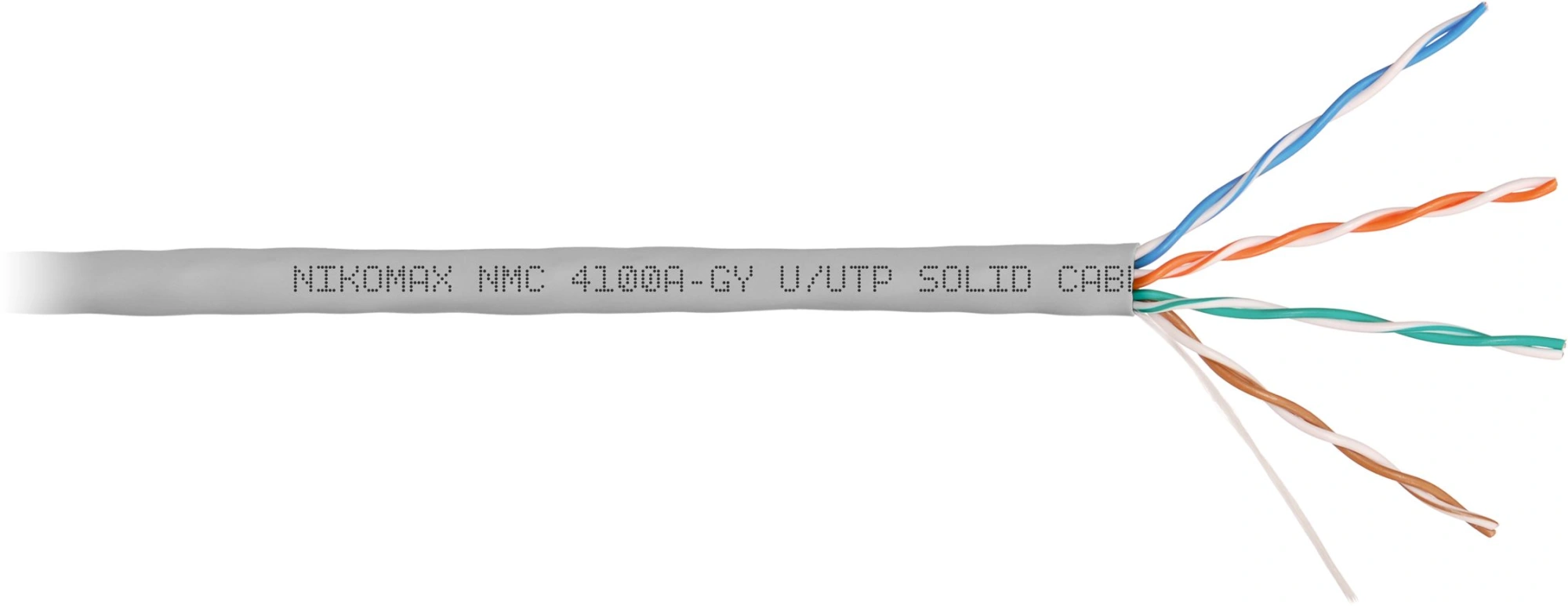 Кабель информационный Nikomax NMC 4100A-GY кат.5E U/UTP 4 пары PVC внутренний 305м серый
