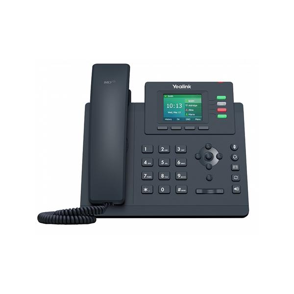 Ip телефон YEALINK SIP-T33P,  4 аккаунта, цветной экран, PoE, шт. БП в комплекте