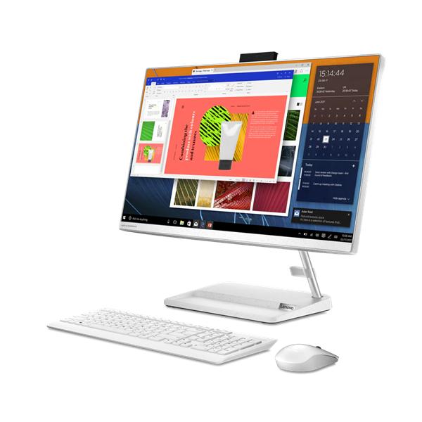 Моноблок Lenovo IdeaCentre AIO 3 24ITL6 23,8" FHD (1920x1080) IPS 250N, i3-1115G4, 2x4GB DDR4 3200, 256GB SSD M.2, Intel UHD, WiFi, BT, NoDVD, HD Cam, Wireless KB&Mouse, White, NoOS, 1Y