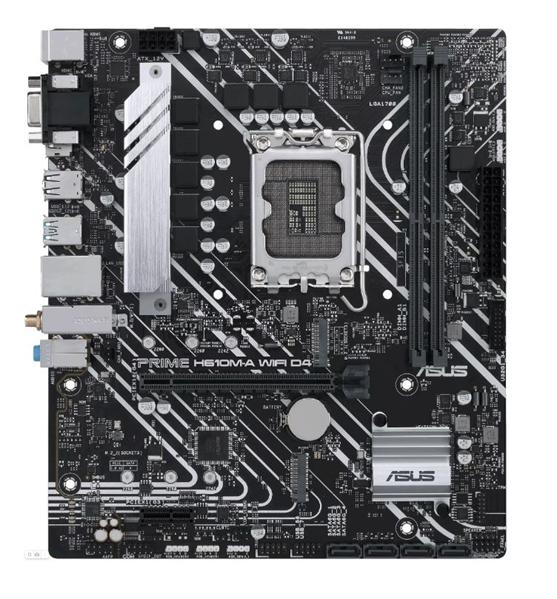 Материнская плата ASUS PRIME H610M-A WIFI D4, LGA1700, B610, 2*DDR4, D-sub+DP+HDMI, SATA 6.0, M.2, USB 3.2*2, USB 2.0*2,  mATX; 90MB1C80-M0EAY0