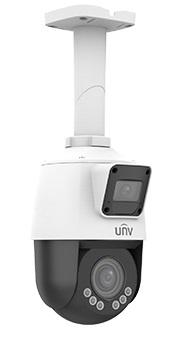  Uniview Сдвоенная видеокамера IP Мини-PTZ, 2 x 1/2.8", 2 x 2 Мп КМОП @ 25 к/с, ИК-подсветка до 10м (обзорная камера), ИК-подсветка до 50м (поворотная камера), подсветка видимого спектра до 10м.(поворо