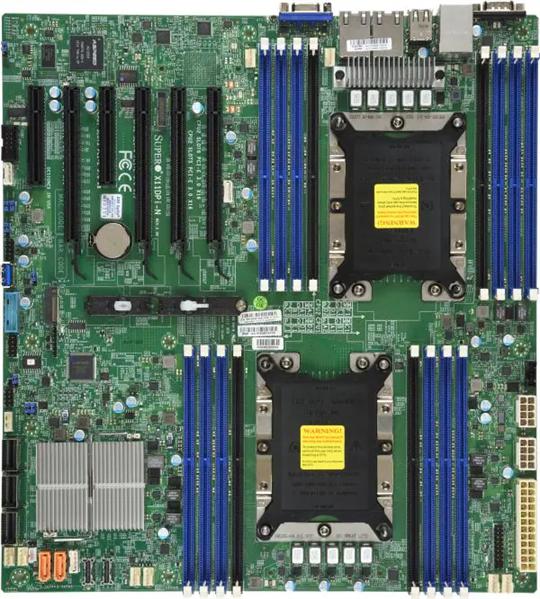 Материнская плата Supermicro Motherboard 2xCPU X11DPI-NT 2nd Gen Xeon Scalable TDP 205W/ 16xDIMM/ 14xSATA/ C622 RAID 0/1/5/10/ 2x10GbE/ 4xPCIex16, 2xPCIex8/ M.2(PCIe)(E-ATX)Bulk