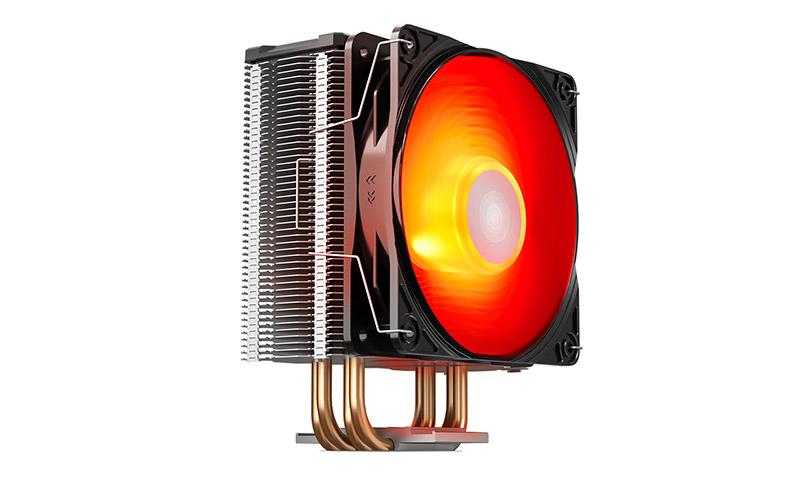 Кулер DEEPCOOL GAMMAXX GTE V2 LGA1366/115X/AM4/AM3/+/AM2/+/FM2/+/FM1 (12шт/кор, TDP 180Вт, PWM, RGB Fan 120mm, 4 тепл. трубки прямого контакта) RET