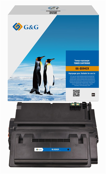 Картридж G&G GG-Q5942X Q5942X/Q1338A/Q1339A/Q5945A черный (20000стр.) для HP LJ 4250/4250N/4250TN/4250DTN/4250DTNSL/4350/4350N/4350TN/4350DTN/4350DTNSL/4200/4200N/4200TN/4200DTN/4200DTNS/4200DTNSL/4300/4300N