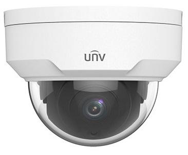 Камера Uniview Видеокамера IP купольная антивандальная, 1/2.8" 2 Мп КМОП @ 30 к/с, ИК-подсветка до 30м., 0.01 Лк @F2.0, объектив 4.0 мм, DWDR, 2D/3D DNR, Ultra 265, H.265, H.264, 2 потока, детекция движения,